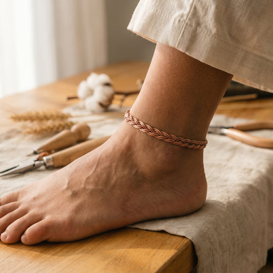 Paula's Reed Copper Anklet