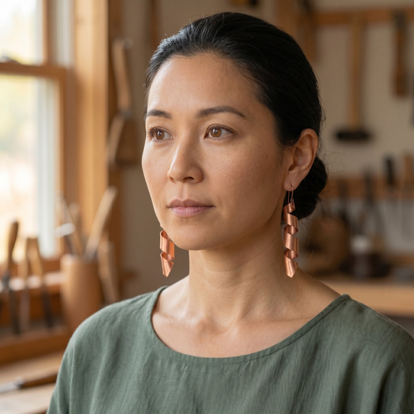 Paula's Dusk Copper Earrings