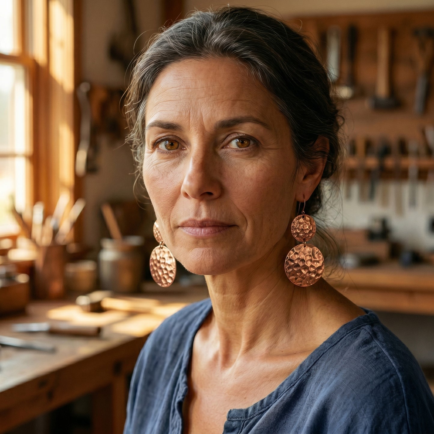 Paula's Solstice Copper Earrings