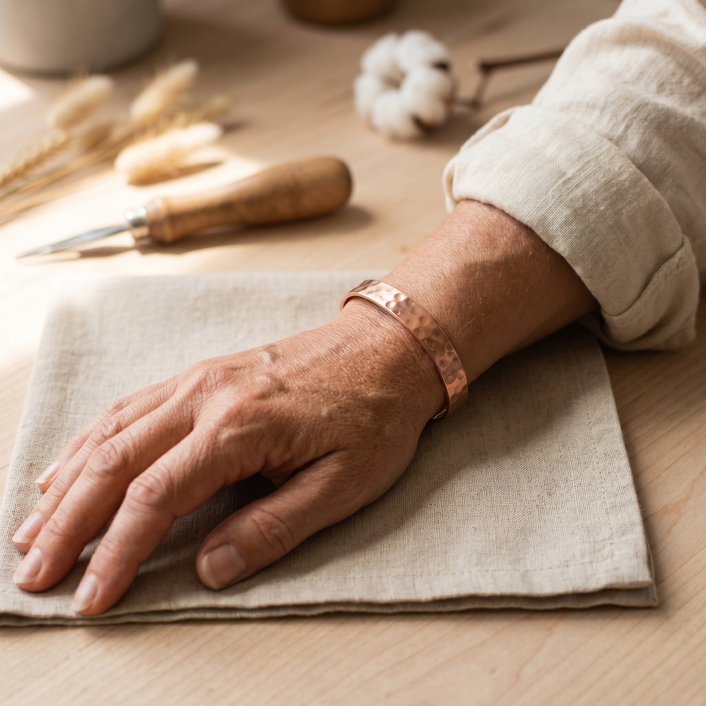 Paula's Lodestone Copper Bracelet