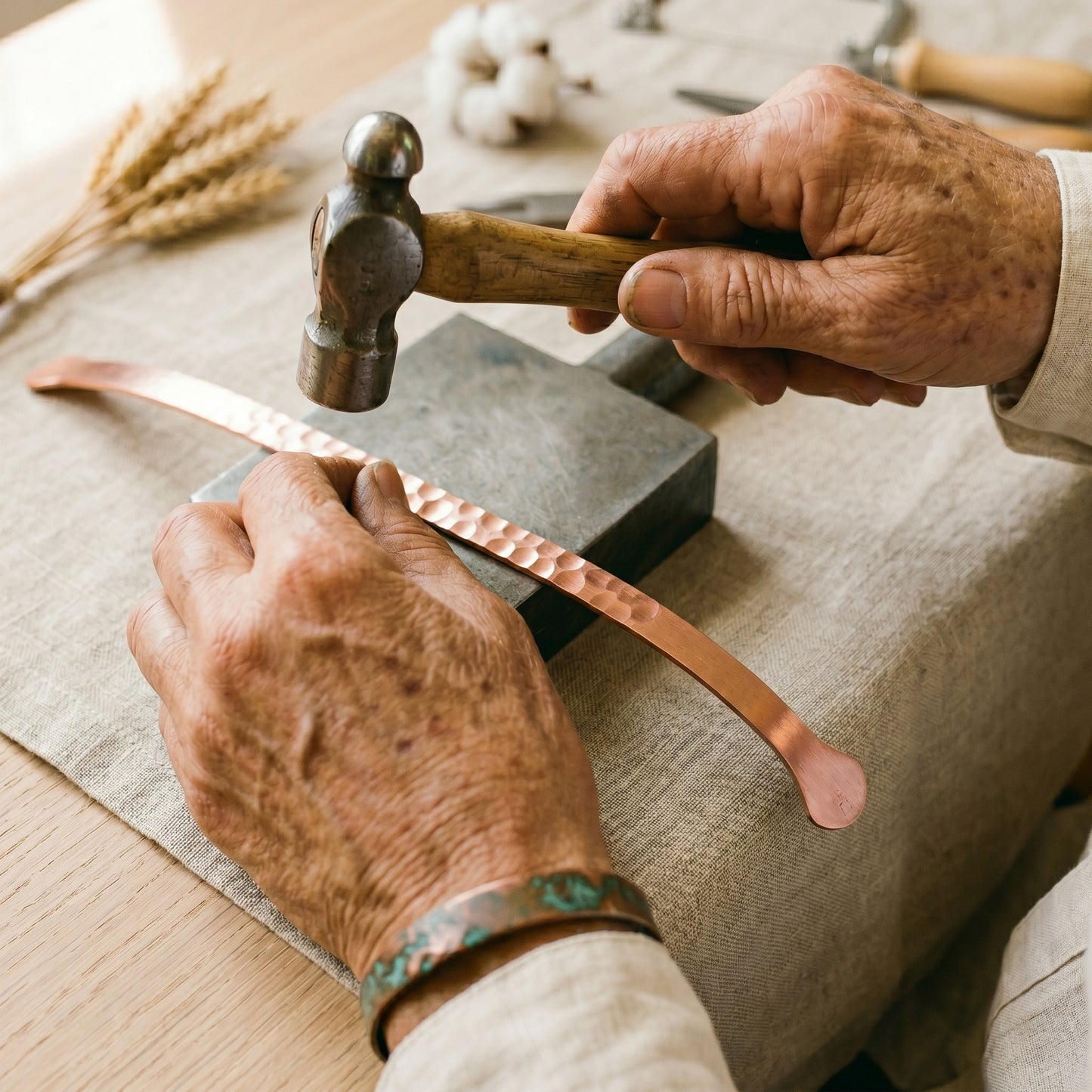 Paula's Lodestone Copper Bracelet