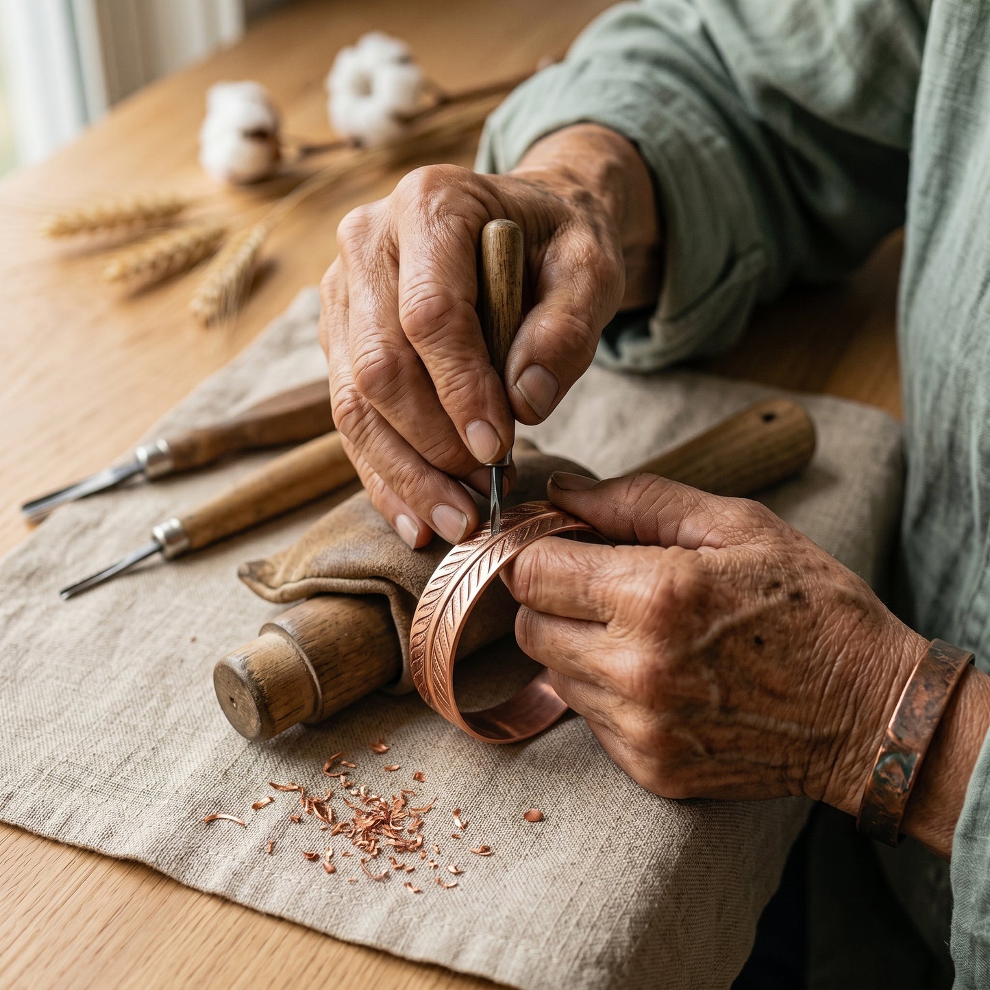 Paula's Root Copper Bracelet
