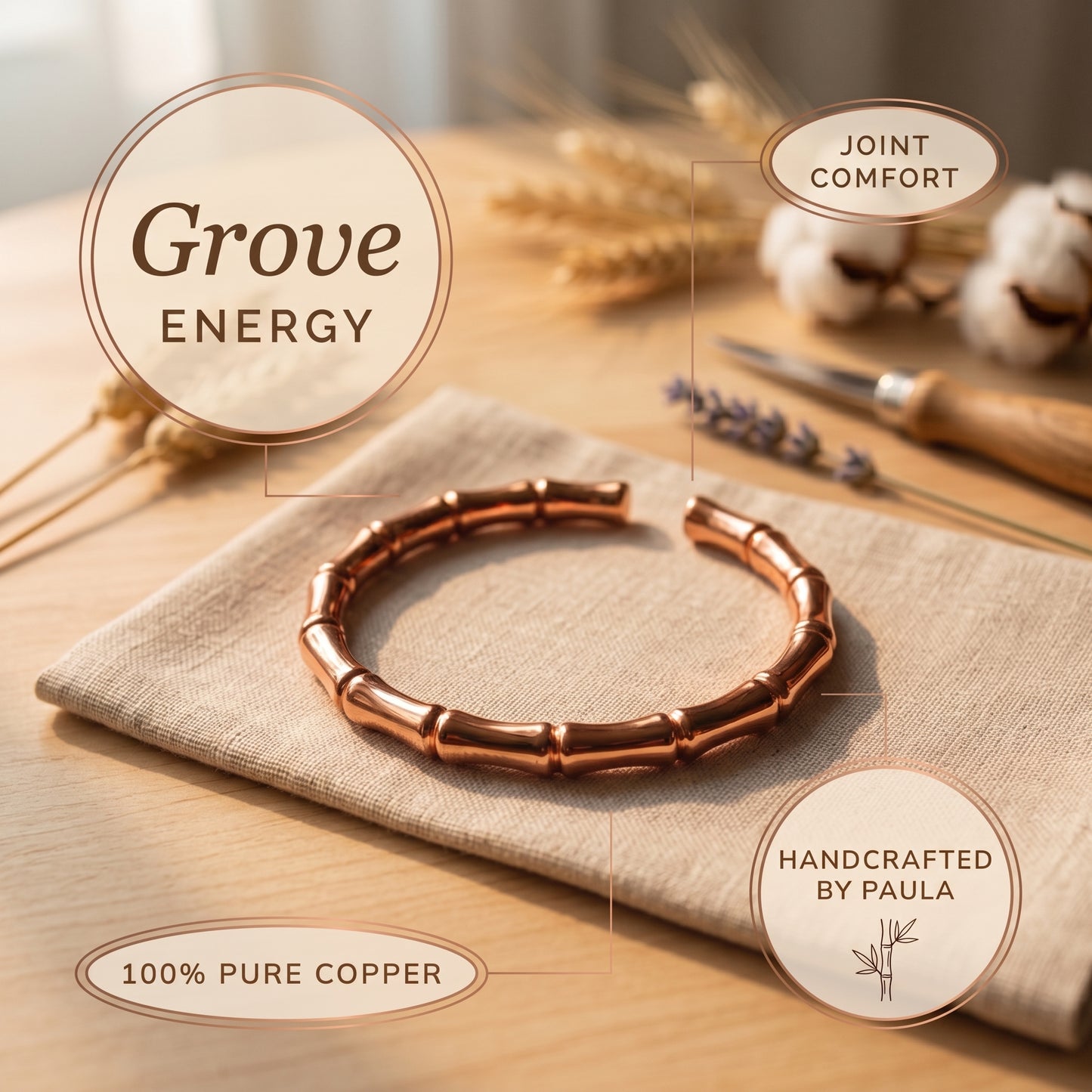 Paula's Grove Copper Bracelet
