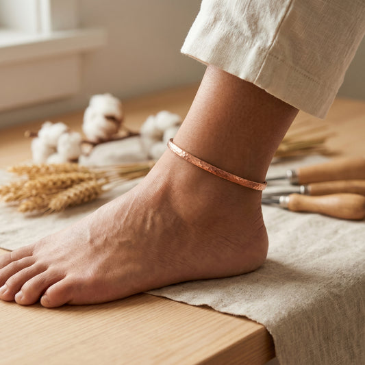 Paula's Sand Copper Anklet